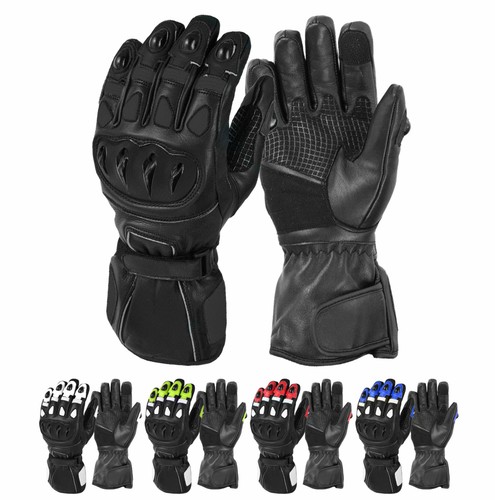 Motorradhandschuhe aus leder - aus,