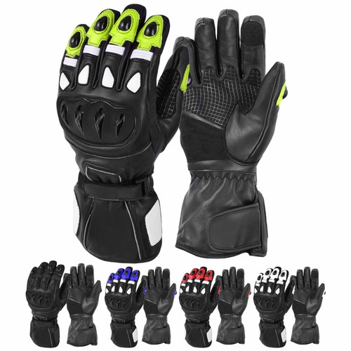 Motorradhandschuhe aus leder - aus,