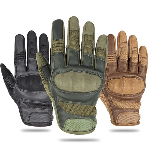 Motorradhandschuhe aus leder - aus,