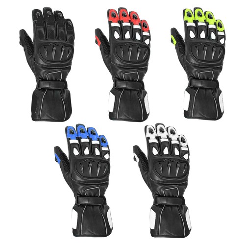Motorradhandschuhe aus leder - aus,